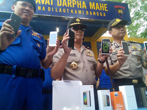 Polisi Gagalkan Penyelundupan HP Ilegal Senilai Rp6 Miliar